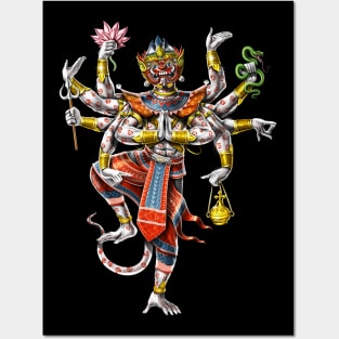 Cambodian Khmer Hanuman Posters and Art